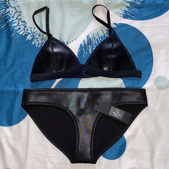 Triangl Twiggy Stardust neoprene bikini NWT - Picture 2 of 6